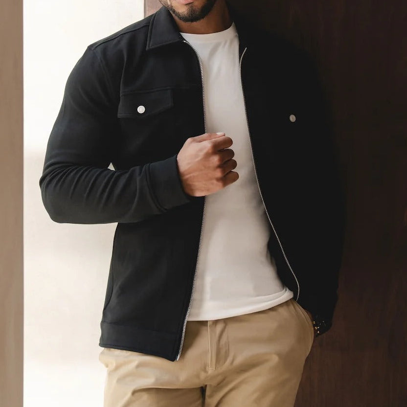 Black Shirt Style Jacket