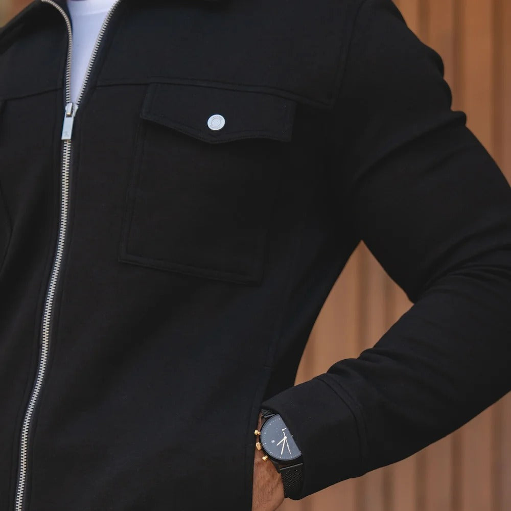 Black Shirt Style Jacket