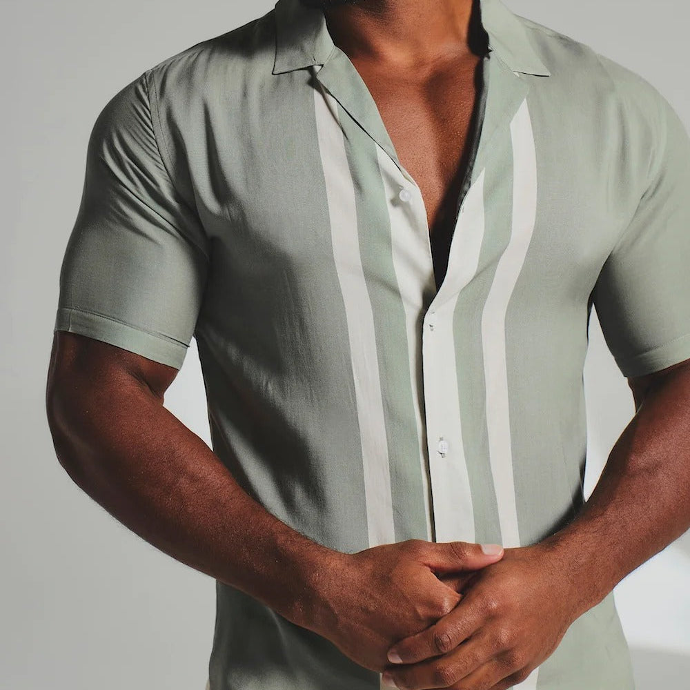 Color Block Trim Shirt