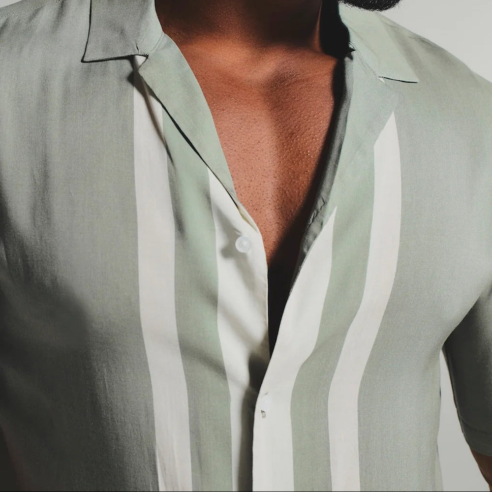 Color Block Trim Shirt