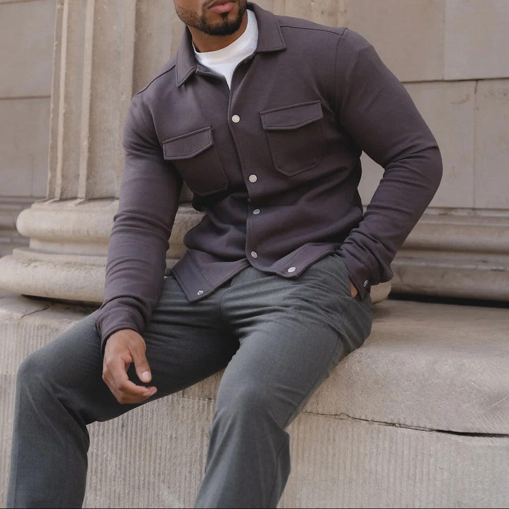 Knit Shirt Jacket
