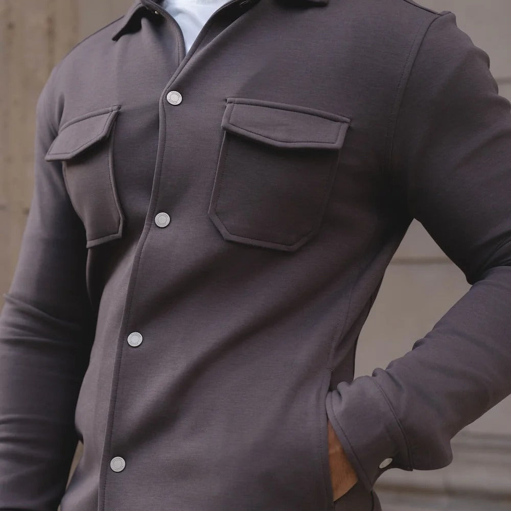 Knit Shirt Jacket