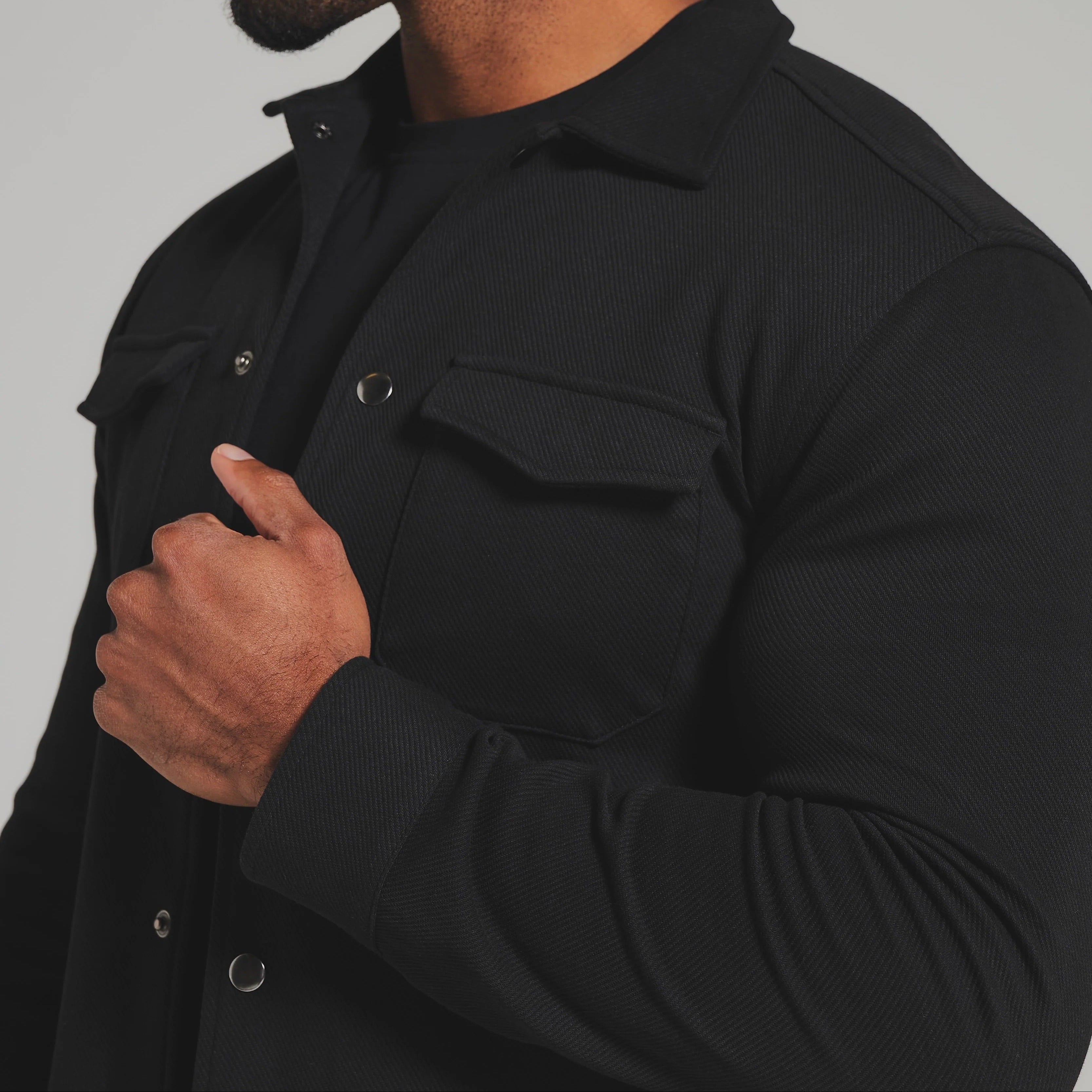 Knit Shirt Jacket